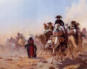 让莱昂杰罗姆 - General Bonaparte with his Military Staff in Egypt